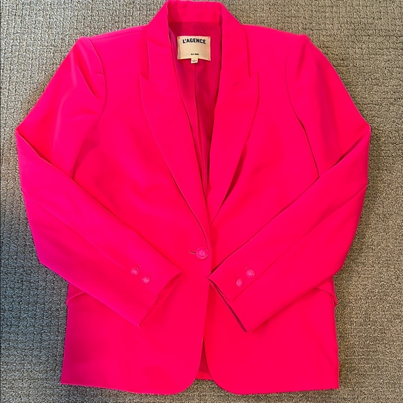 L'AGENCE Chamberlain Hot Pink Blazer - Picture 1 of 7